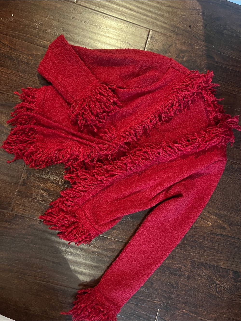 Fringe cardigan